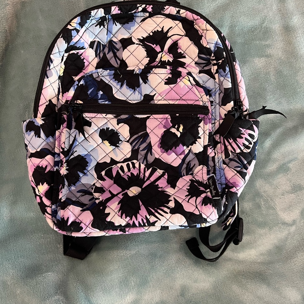 Vera Bradley Mini backpack-  Plum Pansies